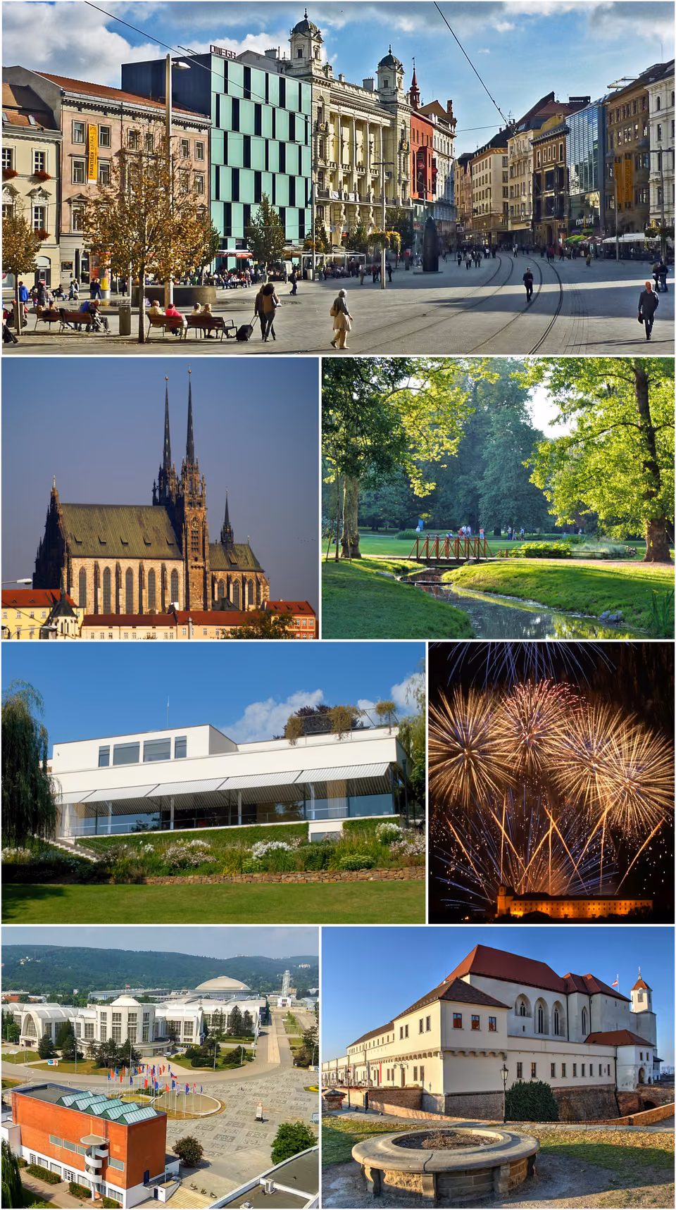 Brno şehrinden bir görünüm, Çek Cumhuriyeti