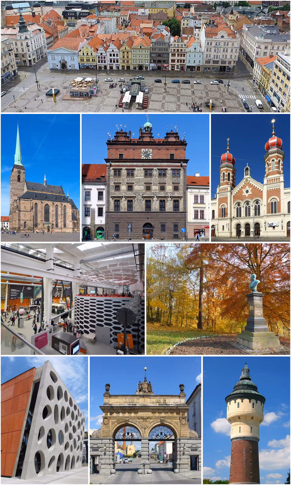 Plzeň şehrinden bir görünüm, Çek Cumhuriyeti