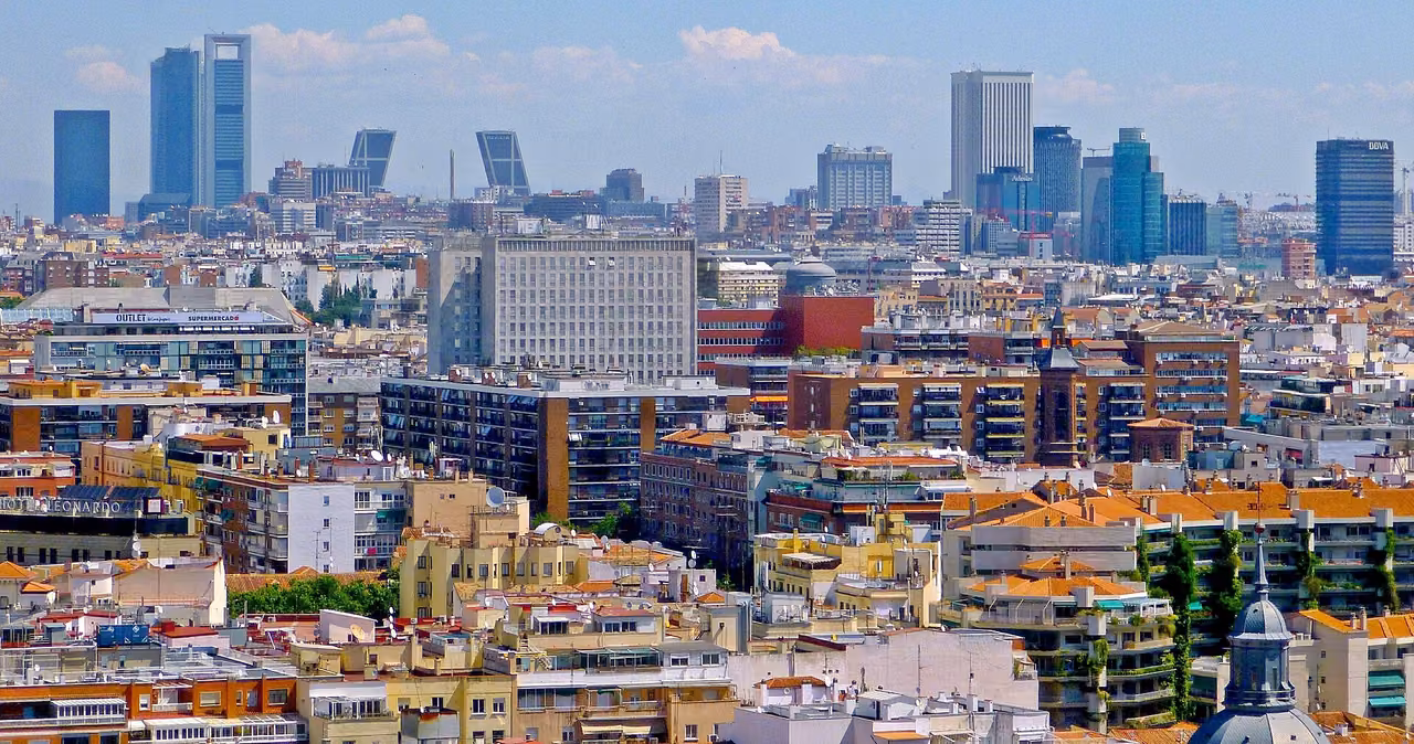 Madrid şehrinden bir görünüm, İspanya